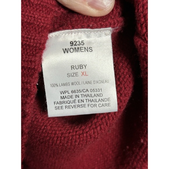 Woolrich Fair Isle 100% Wool Crew Neck Sweater XL Cabincore Winter Holiday Party - Picture 6 of 7